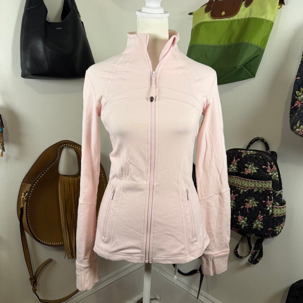 Lululemon Define Jacket Luon Porcelain Pink Light Pink Full Zip 6